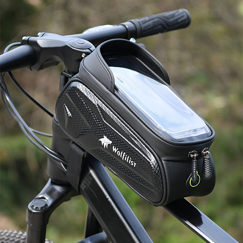 Bike Bag Bike Frame Bag Bike Phone Holder with TPU Sensitive Touch Screen