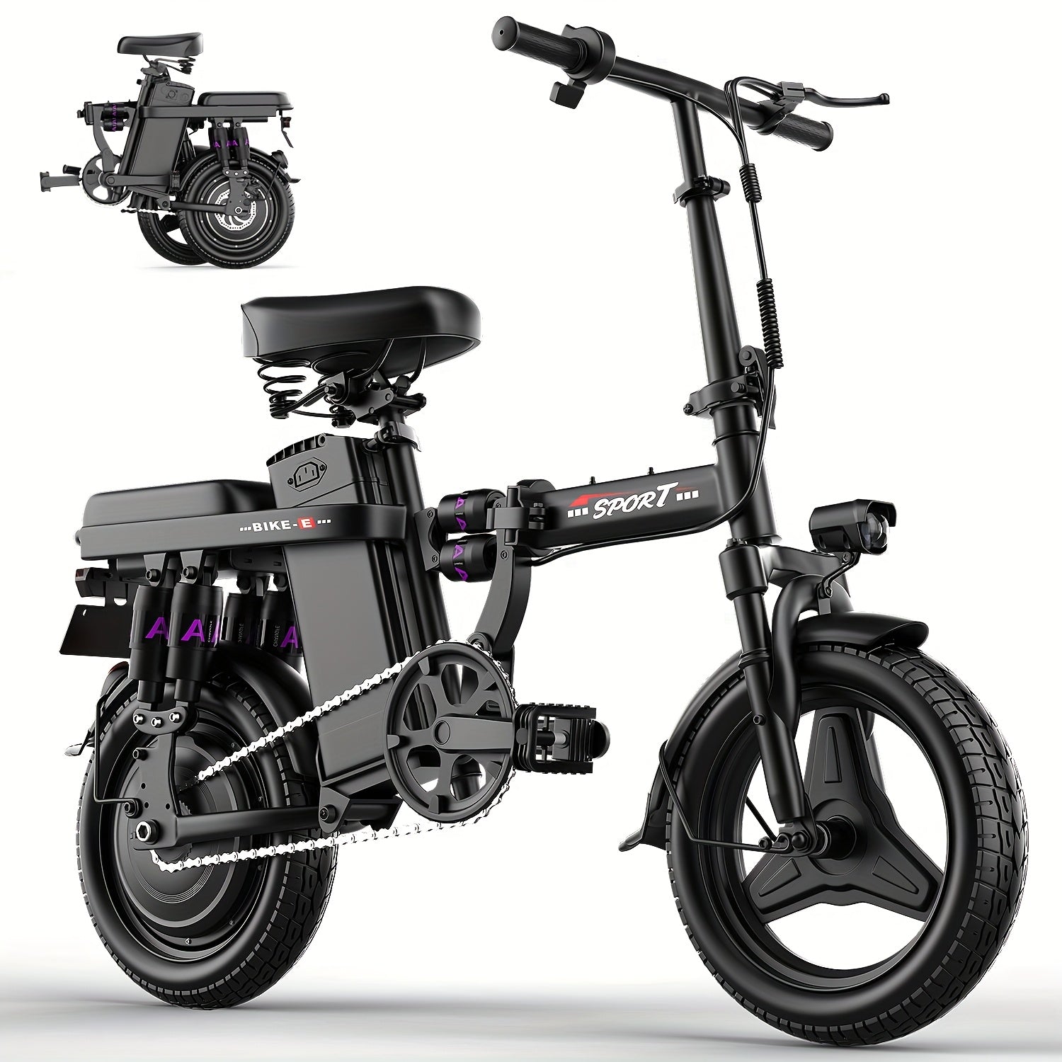 Folding Electric Bike for Adults, 14\