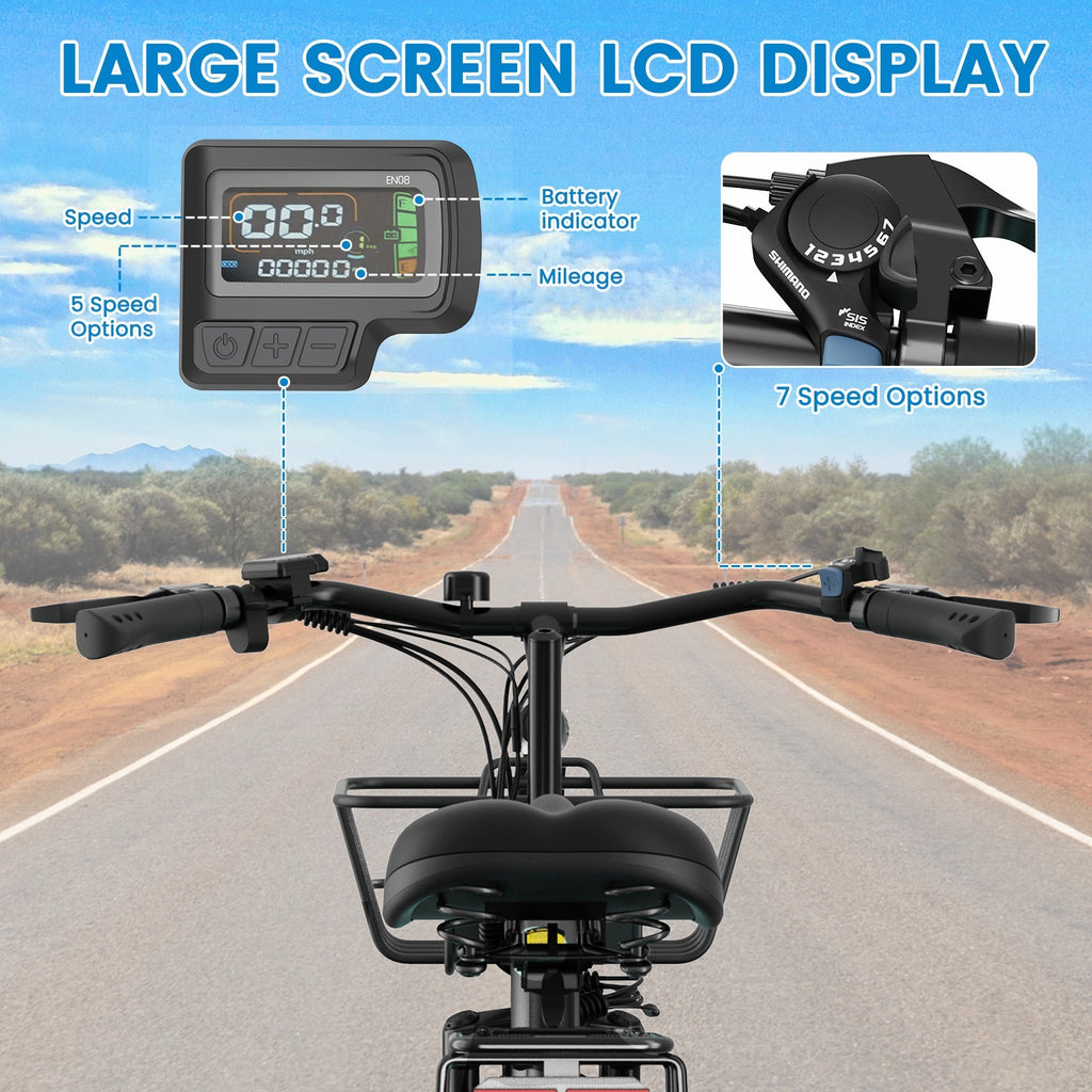 Electric Bike for Adults,36V 350W Ebike with Removable Battery, 26”Electric Bicycles