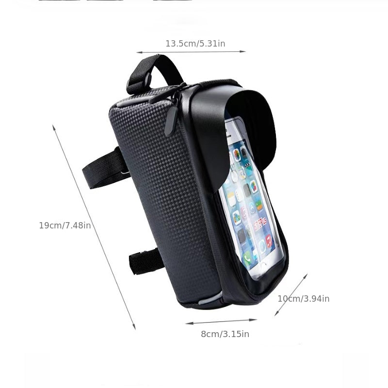 1pc High Quality Front Frame Phone Bag with Removable Strap, Cycling Phone Holder for