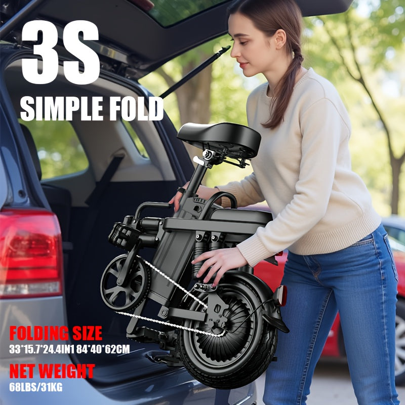 Electric Bike For Adults, 48V 8\u002F15AH Removable Battery, Maximum 20-28MPH & 30+ Miles