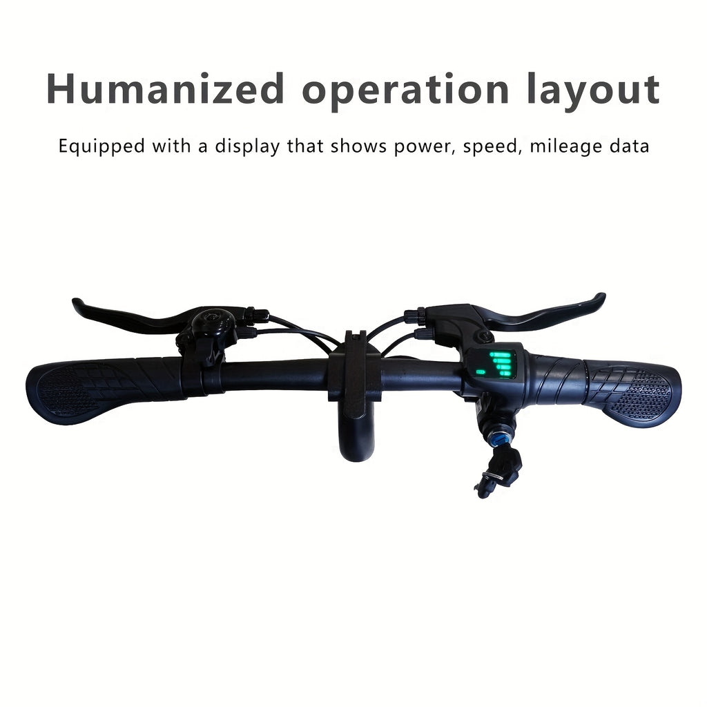 Foldable Adult Electric Bicycle Features 14-inch Tires, A 350W Motor, A 7.5ah Lithium Battery