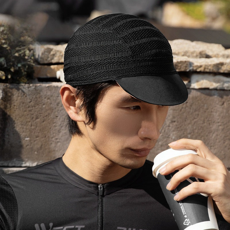 1pc Unisex Cycling Cap with UPF Sun Protection & Breathable Mesh Back - Lightweight Summer Bike Hat for Road Biking